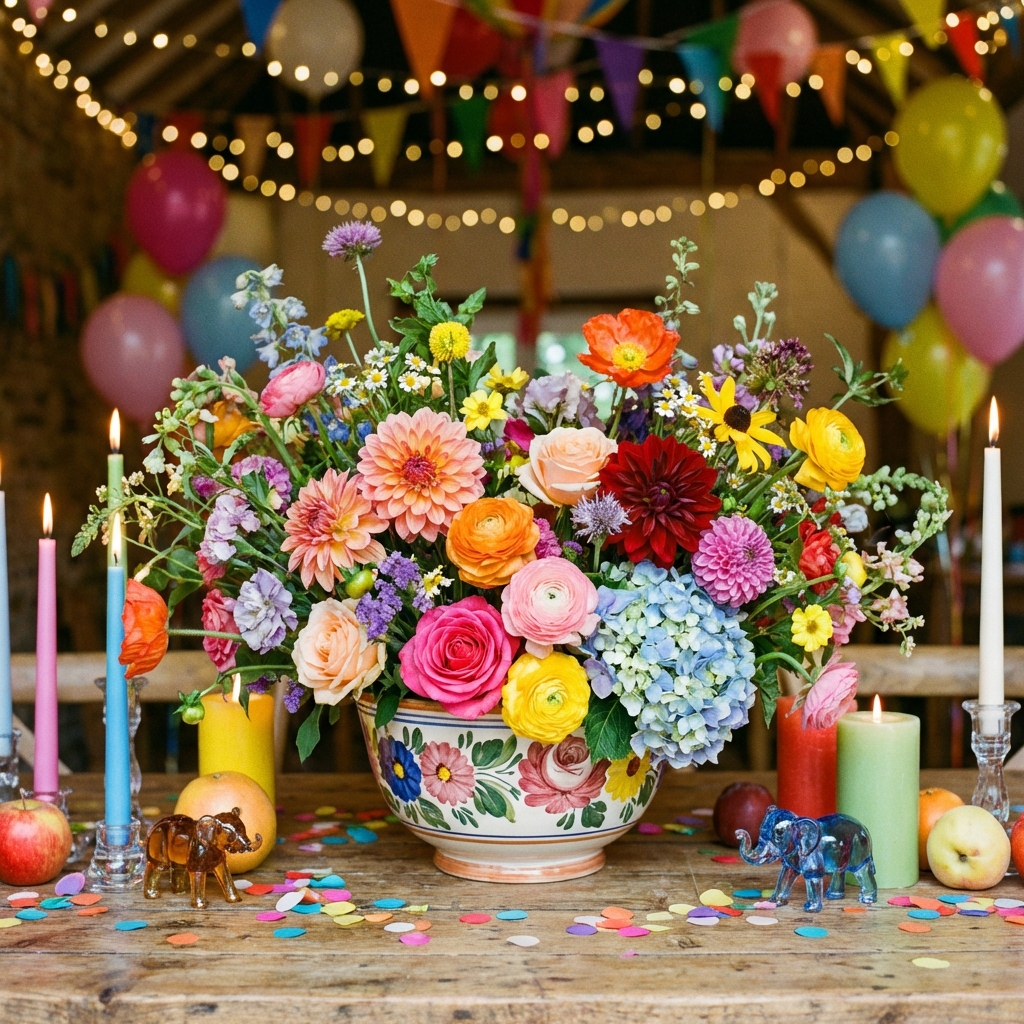 Vibrant Party Centerpiece